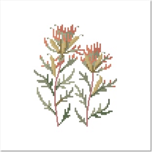 Wyoming State Flower Indian Paintbrush Posters and Art